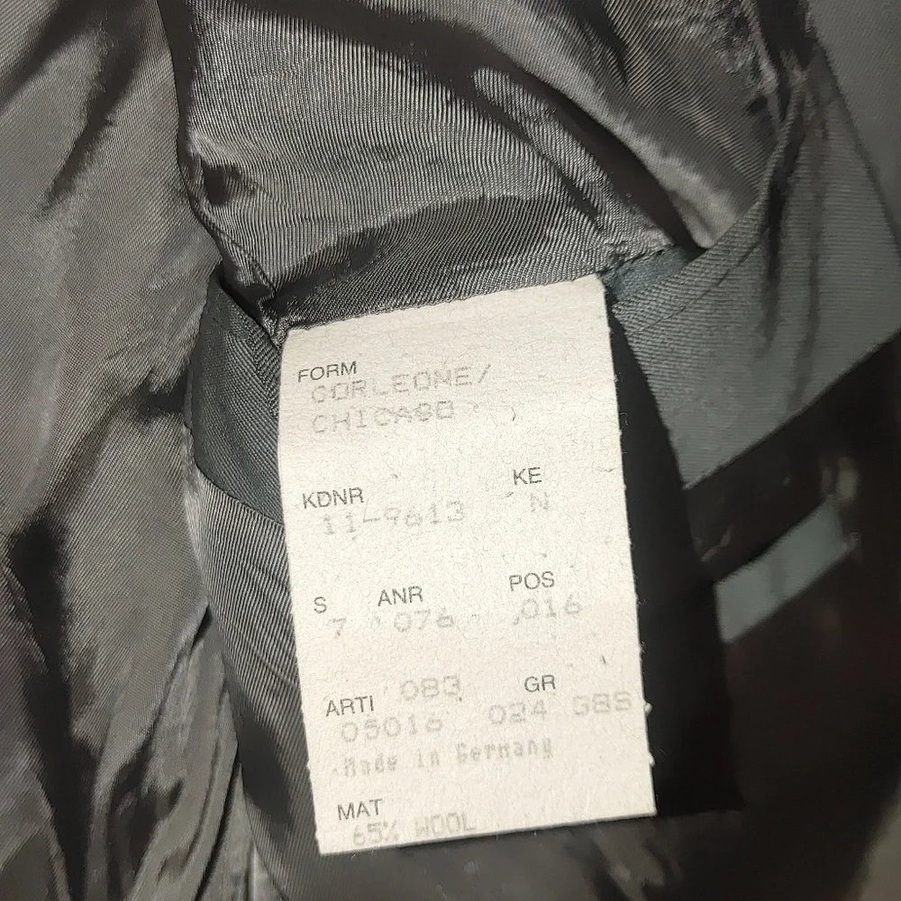 Hugo Boss Vintage Blazer Sport Jacket Coat Gray Wool Blend Two Button est‎ 40R